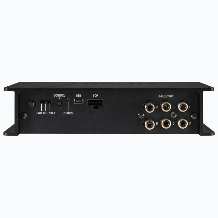 HELIX DSP MINI MK2 - Processore di Segnale Digitale 6 Canali High-Res Vista Frontale Uscite